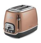 Ariete AR0158 2 Slice Toaster 3 Functions 6 Browning Levels Classica 810w Copper
