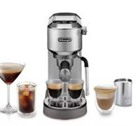DeLonghi EC890.M Dedica Duo Coffee Machine & Advanced Milk Steam Wand/Cold Brew