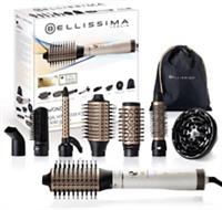 Bellissima S6201 Air Wonder 8in1 Hot Air Brush Ceramic Hair Styler White & Gold