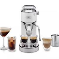 De'Longhi EC890.WI Dedica Duo Coffee Machine with Advanced Milk Steam Wand White