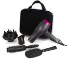 Carmen C81072 Hair Dryer Gift Set Accessories Included 2000W Graphite & Pink