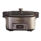 Lakeland 27216 Searing Slow Cooker with Aluminium Cooking Pot 6.5L 1350w Silver