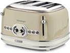 Ariete AR156 Vintage Toaster 4 Slices 1600W Cream Beige