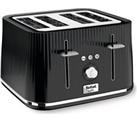 Tefal TT760840 4-Slice Toaster with Defrost Function Loft 1700w Piano Black