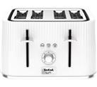 Tefal TT760140 NEW 4 Slice Toaster with Defrost & Reheat Function 1700w White