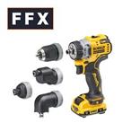 DeWalt DCD703L2T-GB 12V 2x3Ah XR BL 4x Multi-Head Drill Driver Brushless Compact