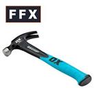 Ox Tools T081216 16oz Trade Fibreglass Handle Claw Hammer