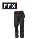 Dewalt Vancouver Grey Black Slim Fit Stretch Work Trousers RipStop FFX Exclusive