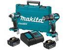 Makita DLX2414ST 18V 2x5Ah BL Combi Drill/Impact Driver Twin Kit Brushless Motor