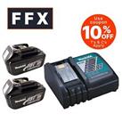 Genuine Makita BL18302DC18RC Twin LXT 18v 3.0AH Li-ion Battery and Charger