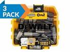 Dewalt DT71522-QZ 25pc 25mm PH2 Standard Tic Tac Philips Bits 3pk - DT71522X3