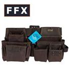 OX OX-P263604 Oil Tanned Leather Construction Rig 4pc 22 Storage Pockets