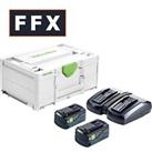 Festool 577076 2x5Ah 18V ASI Battery Energy Set Rapid Charging Long Life
