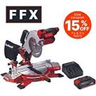 Einhell TE-MS18/2.5AHKIT 18V 1 x 2.5Ah 210mm Mitre Saw Kit With Saw Blade