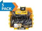 DeWalt DT71521-QZ 25pc 25mm PZ2 Standard Tic Tac Pozidrive Bits 5pk - DT71521X5