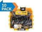 DeWalt DT71521-QZ25pc 25mm PZ2 Standard Tic Tac Pozidrive Bits 10pk - DT71521X10