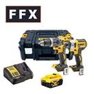 DCK266P1T-GB 18V 1x 5Ah XR Brushless Combi Drill and Impact Driver Kit Charger