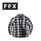 Scruffs T553 Worker Padded Checked Thick Over Shirt Black and White S M L XL XXL