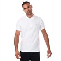 Men's Farah Cove Organic Modern Fit Polo Shirt in White - M Regular