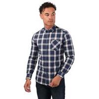 Men's Shirt Ben Sherman Classic Checked Button up Cotton in Blue - S Regular