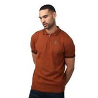 Men's T-Shirt Luke 1977 Short Milk Knitted Polo Shirt in Brown - M Regular