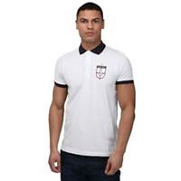 Men's T-Shirt Luke 1977 Bobbys Goal Polo Shirt in White (New with Defect) - S Regular