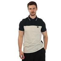 Men's T-Shirt Weekend Offender Lario Block Polo Shirt in Cream - L Regular