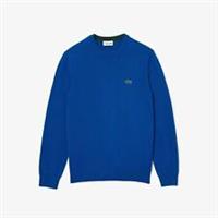 Men's Sweatshirt Lacoste Organic Cotton Crew Neck Pullover in Blue - XS Regular