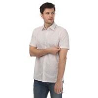 Men's Shirt Ted Baker Forter Short Sleeve Geo Print Button up in White - 3XL Regular