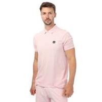 Men's T-Shirt Weekend Offender Barnum Short Sleeve Polo Shirt in Pink - M Regular