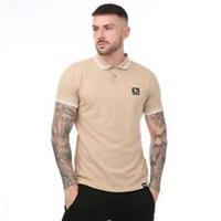 Men's T-Shirt One True Saxon Dixon Short Sleeve Polo Shirt in Cream - S Regular