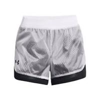 Women's Under Armour UA Woven Layered Shorts in White - 16-18 Regular