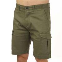 Men's Jack Jones Charlie Dave Zip Fly Regular Fit Cargo Shorts in Green - S Regular