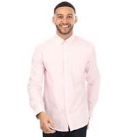 Men's Ben Sherman Long Sleeve Oxford Shirt in Pink - L Regular