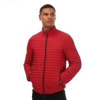 Men's Coat Armani Lightweight Down Full Zip Puffer Jacket in Red - 3XL Regular