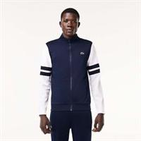 Men's Lacoste Sportsuit Striped Tennis Full Zip Jacket in Blue - XL Regular