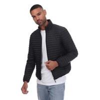 Men's Armani Lightweight Down Puffer Jacket in Black