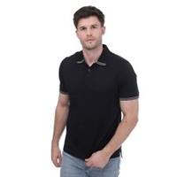 Men's Mercery Tipped Polo in Blue - S Regular