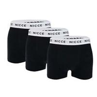 Men's Underwear NICCE Wisbor 3 Pack Boxer Shorts in Black - 2XL Regular