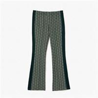 Women's Joggers Lacoste Flared Monogram Sweatpants in Green - 12 Regular