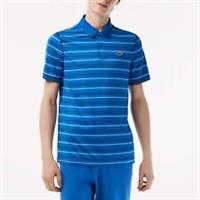 Men's T-Shirt Lacoste Ultra Dry Stretch UV Protection Golf Polo Shirt in Blue - XS Regular