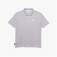 Men's T-Shirt Lacoste Live Short Sleeved Loose Fit Polo Shirt in Grey - XS Regular