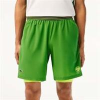 Men's Shorts Lacoste Roland Garros Edition Lined in Green - XL Regular