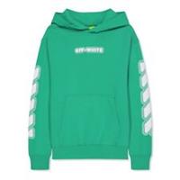 Boy's Hoodie Off White Juniors Glow In The Dark Pullover in Green