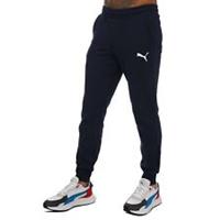 Men's Puma Essentials Logo Regular Fit Sweatpant Joggers in Blue - S Regular