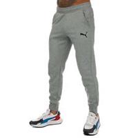 Men's Puma Essentials Logo Cotton Blend Regular Fit Jogger Sweatpants in Grey - S Regular