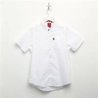 Men's Luke 1977 Iron Bridge Button up Short Sleeve Shirt in White - M Regular