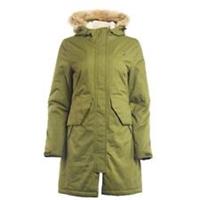 Women's Coat Karrimor Full Zip Parka Jacket in Green - 10 Regular