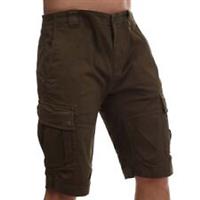 Men's Shorts CP Company Stretch Sateen Zip Fly Cargo in Green - L Regular