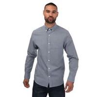 Men's Shirt Gant Regular Fit Micro Checked Poplin Button up in Blue - S Regular